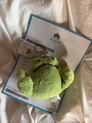   Jellycat Ricky Rain Frog Bag Charm  NWT + Jellycat Dust Bag, Authentic   