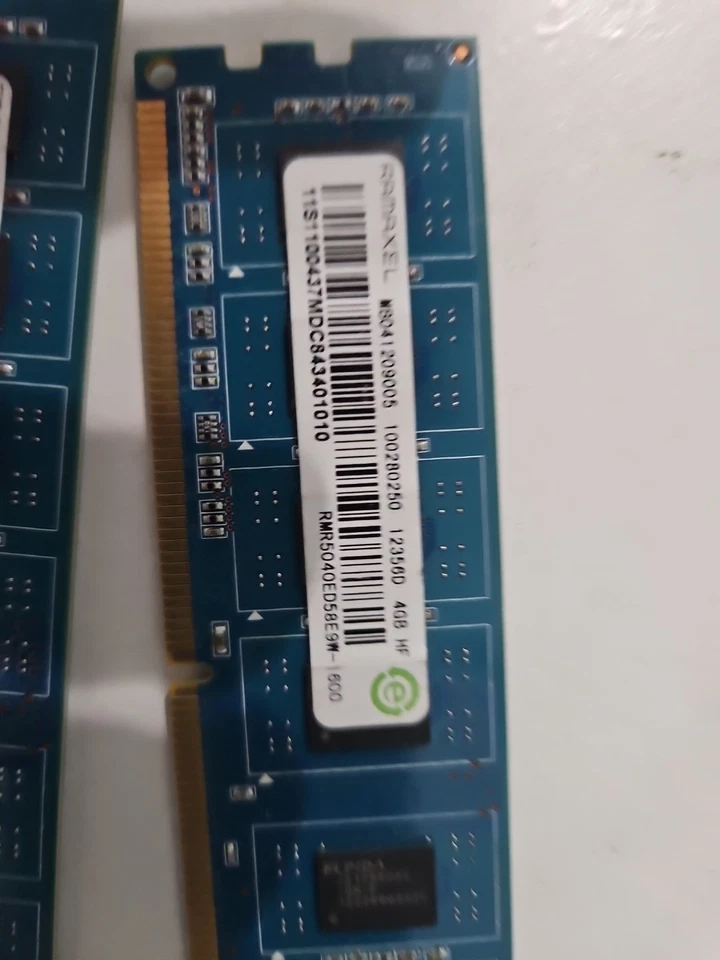 Ramaxel | 8GB (2x4GB) 1Rx8 DDR3 PC3L-12800U Ram | RMR5030EF68F9W-1600 - Image 2 of 2