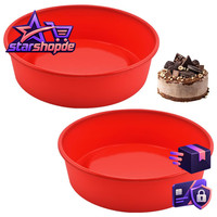 2 StüCk Silikon Backform 20 Cm Rund FüR Schichtkuchen