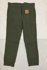 Eddie Bauer Rainier Fleece Lined Tech Pants Mens 36x32 Green Outdoor Stretch