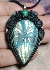 Soul Retrieval Labradorite Necklace Shamanic Journeying Jewelry Shaman Pendant