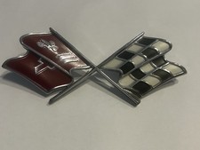 C3 Corvette Gas Door Emblem 1968-1974 Gm Oem