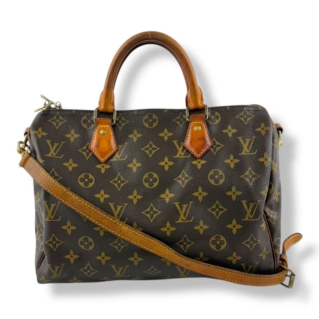 Louis Vuitton Brown Monogram Speedy Bandouliere 30 Handbag