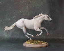 Custom Painted Breyer Race Horse - Smarty Jones - Flea Bitten Gray - Traditional Custom Painted Breyer Race Horse - Smarty Jones - Flea Bitten Gray - Traditional