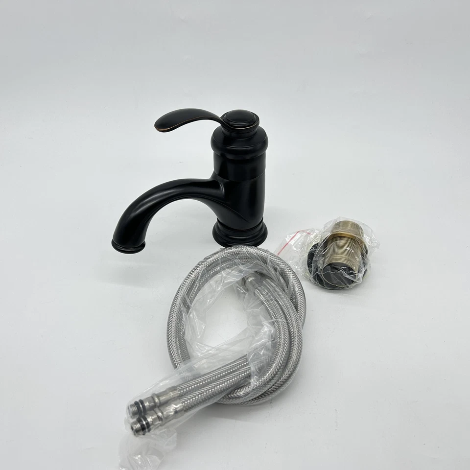 BOAOTX Wasserhahn Bad Schwarz Retro, Waschtischarmatur Antik, Armatur Waschbecke