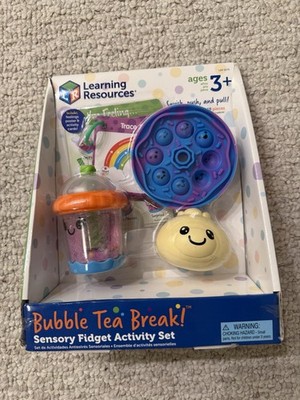 Learning Resources Squish Plush Pull Bubble Tea Break Sensory Fidget Set