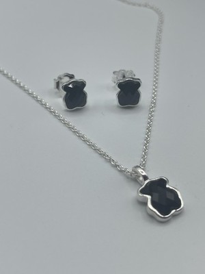 AUTHENTIC TOUS GENUINE  NECKLACE and EARRINGS S925 Jewelry Gift Set