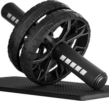Upgraded Ab Roller Wheel, Abdominal Core Workout Equipment for Home Gym with