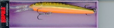 RAPALA DOWN DEEP HUSKY JERK DHJ10 GOLD LURE 4'' BODY