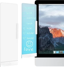 LED Memo Board with Sticky Note Holder Office Supplies Monitor Memo Board Clear