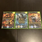 XBOX Lord of the Rings Trilogy Lot All Complete CIB w/manuals