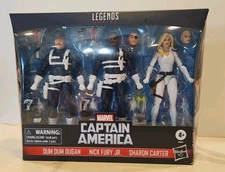 Marvel Legends Captain America Series Dum Dum Dugan, Sharon Carter & Nick Fury