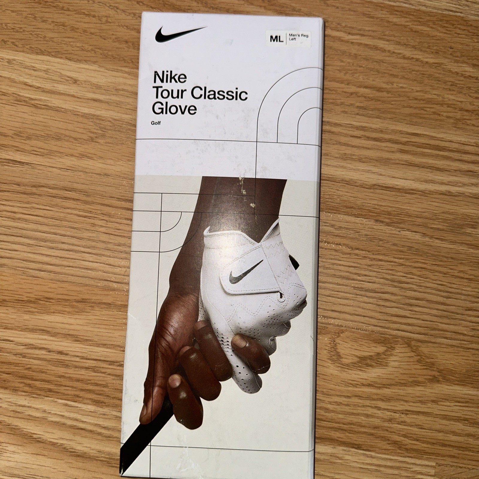 Glove Men&rsquo;s Leather Regular Left Hand Size Ml White New