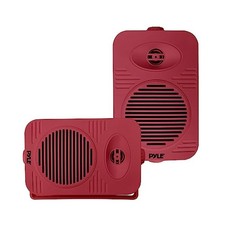 Pyle PDWRBT36 3.5  200W Bluetooth 2-Way Indoor/Outdoor Red Speakers Pair 