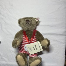 Steiff Wiggins Bear 1996 - EUC- Stored In A Smoke Pet Free Home.