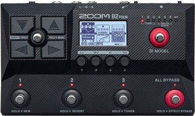 ZOOM B2 FOUR Multieffektpedal Bass Effekt Pedal Verstärker Software Looper Drum