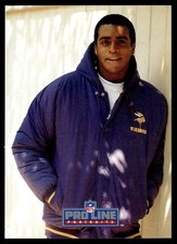 1991 Pro Line Portraits Ahmad Rashad Minnesota Vikings #290