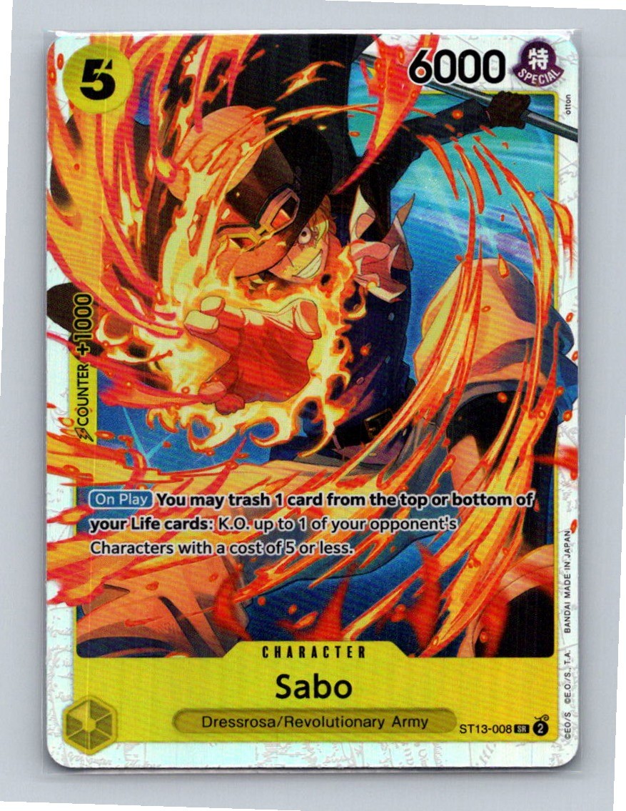 Sabo (008) Foil ST13-008 Ultra Deck: The Three Brothers SR NM