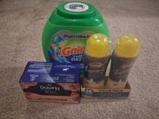 Dzień prania: strąki Gain Flings, kryształy zapachowe wanilii Clorox, prześcieradła puchowe