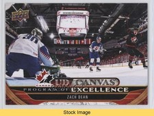 2024-25 Upper Deck Series 2 UD Canvas Program of Excellence Zach Dean READ 7i2
