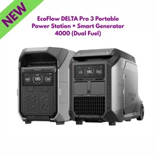 EcoFlow DELTA Pro 3 Portable Power Station + Smart Generator 4000 Dual Fuel