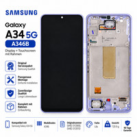 Samsung Galaxy A34 5G A346B Display Touchscreen Rahmen Lila Service Pack