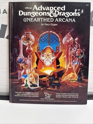 Unearthed Arcana First Edition - AD&D 2017 Dungeons & Dragons VTG Gygax 1985