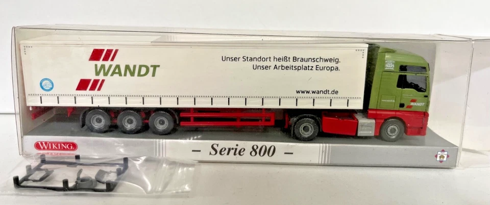 Wiking 1:87 PMS 217580 MAN TGX bâche de garde semi-remorque murale - TOP +... - Photo 1/1