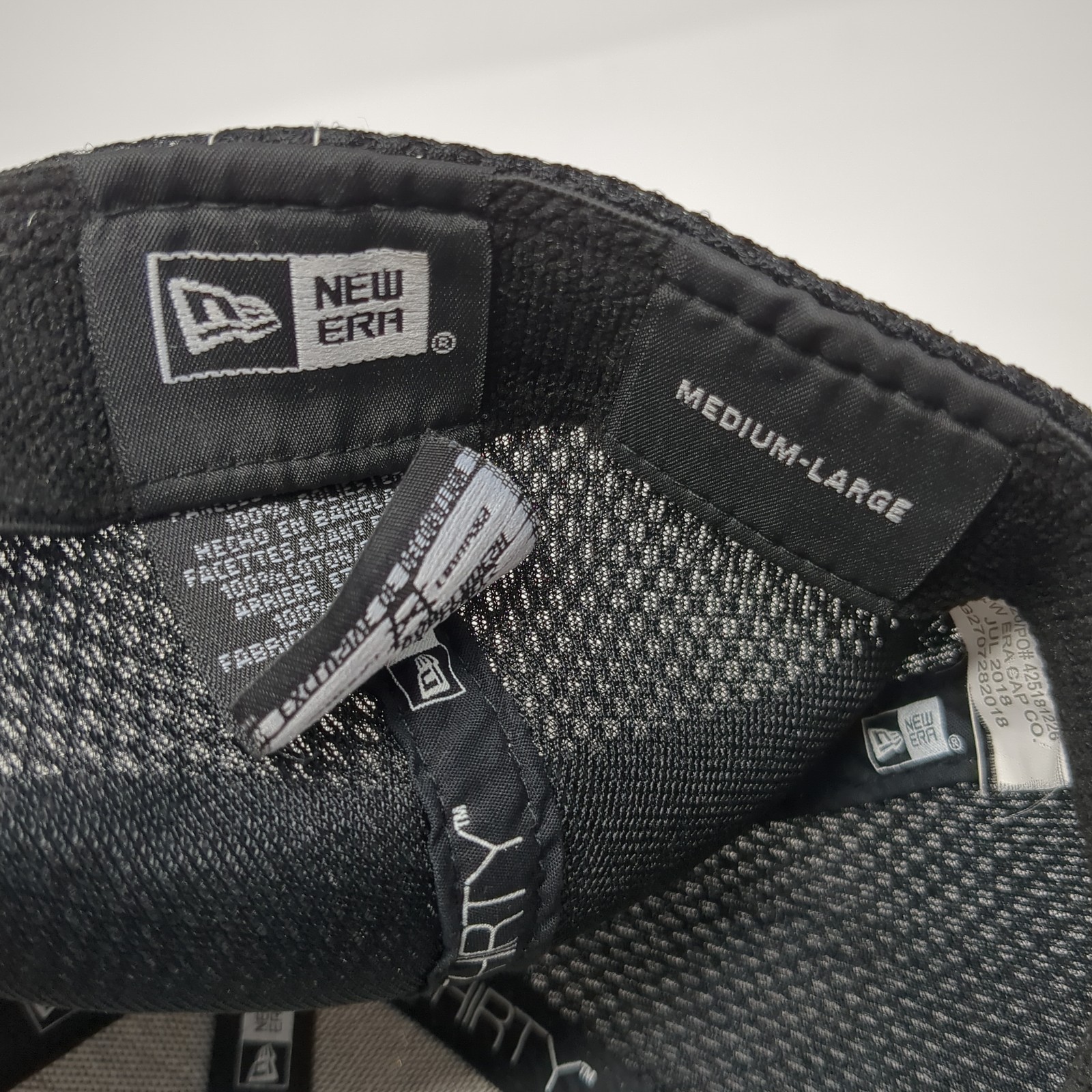 B Initial Fitted Baseball Cap Black Large Embroid… - image 9