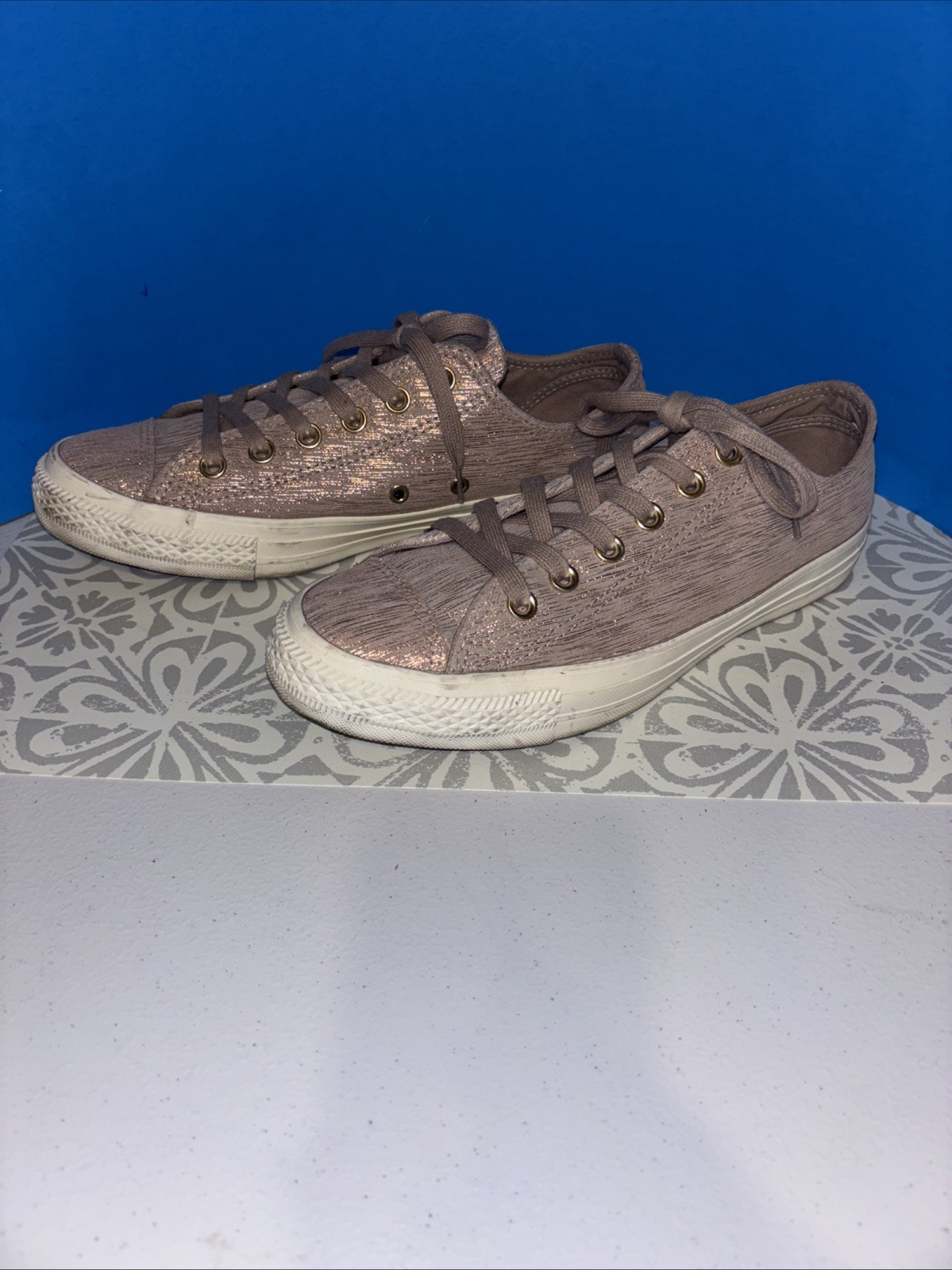 Converse Chuck Taylor All Star OX Dusty Rose Gold Metallic Suede
