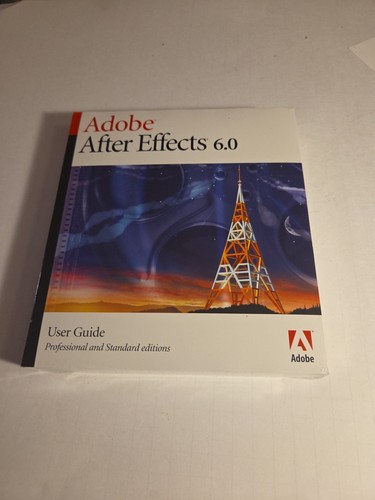 NWOT Adobe After Effects 6.0 User Guide Motion Graphics Compositing Sealed