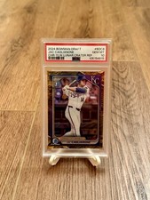 2024 Bowman Draft Chrome Jac Caglianone Yellow Lunar Crater Refractor /75 (RC)