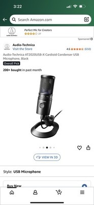 Audio-Technica AT2020USB-X Cardioid Condenser USB Microphone