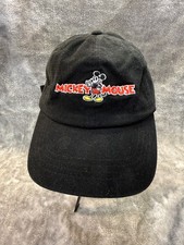 Disney Parks Mickey Mouse Hat Cap Strap Back OSFM Black
