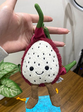 Jellycat Dragon Fruit Plush Bag Charm Keychain Cute Soft Collectible NWT GiftUS