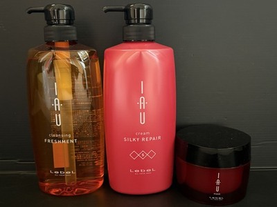 Lebel IAU Cleansing Freshment Shampoo 600ml & Silky Repair Treatment & Mask 170g
