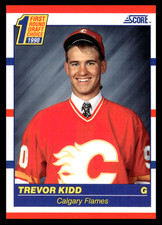 1990-91 Score Canadian Trevor Kidd #438 Calgary Flames Rookie NHL Hockey