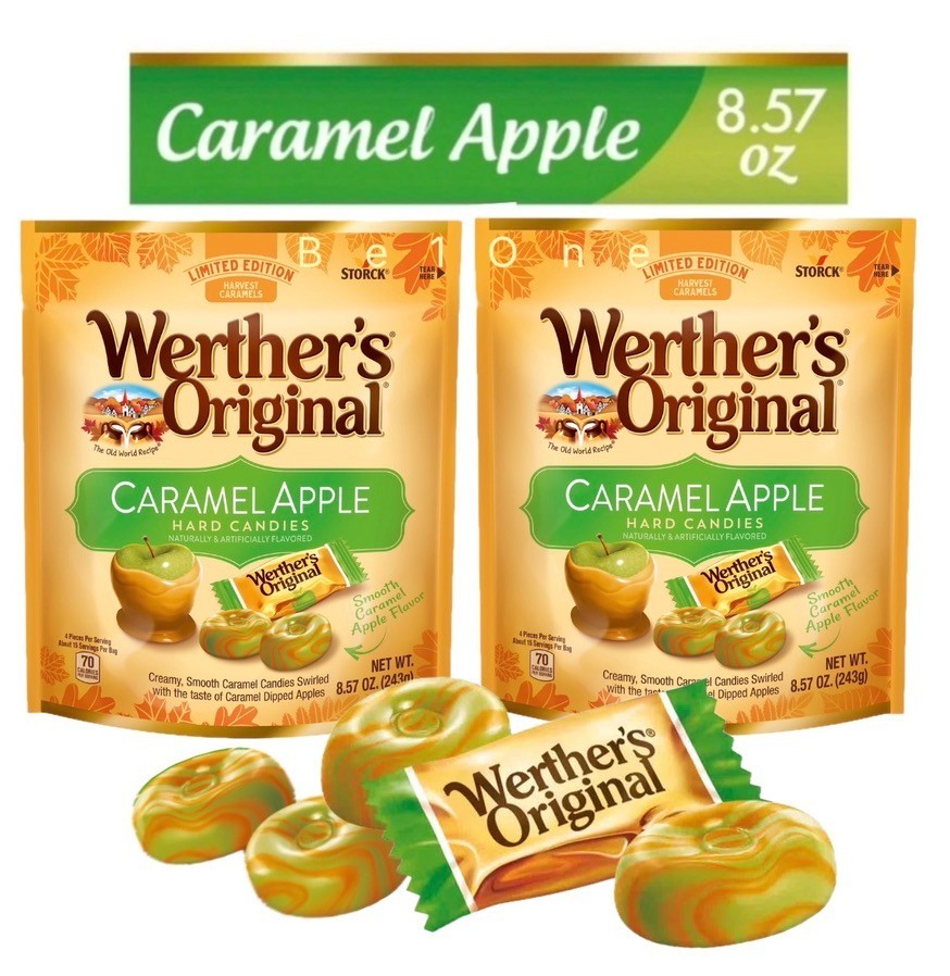 Caramelo DURO Werther's Original Edición Limitada Caramelo Manzana, 8.57 OZ | Paquete de 2