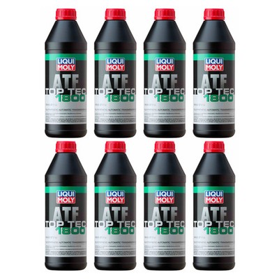 8 x Liqui Moly 20032 1L Fully Synthetic Transmission Fluid Top Tec ATF 1800