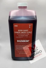 DUNKIN' BERRY BURST ENERGY Syrup 64 OZ JUG W/PUMP