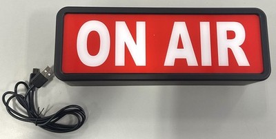 On Air Sign - LED Light for Studio, Home, or Decoration with Included Power Cord