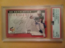 1999 Upper Deck HoloGrFX UD Authentics Eddie George Auto On Card Autograph PSA 8