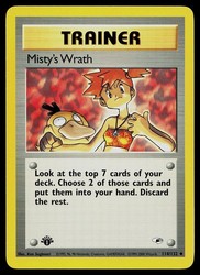 Misty's Wrath 114/132 Gym Heroes 1st Edition