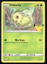 chikorita pokemon card value 2/25 - Holo Rare Evolves from null Type Pokemon Anniversary Cards Collectible Toys