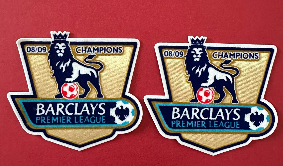 Pair of 2008-2009 Champions Premier League patch player size