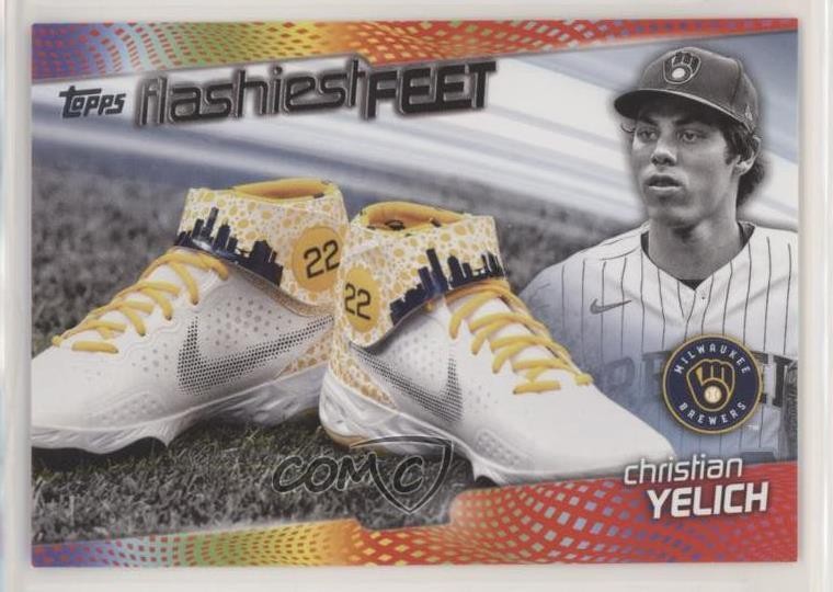 2022 Topps Series 1 Flashiest Feet Christian Yelich #15 z2n