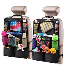 Backseat Car Organizer, Kick Mats Back Seat Protector with Touch Screen