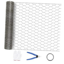 Chicken Wire Fencing 16.9 Inch x 32.8 Ft, Metal Chicken Wire Fencing Mesh for 0.86 per foot