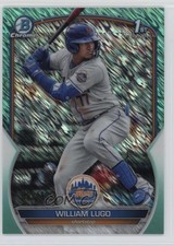 2023 Bowman Chrome Prospects Aqua Shimmer Refractor 9/125 William Lugo 0x1e