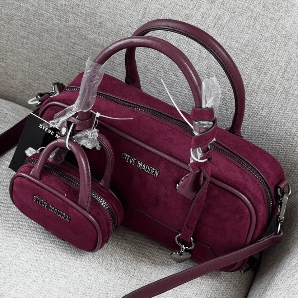 NUEVO Bolso de Hombro Steve Madden Gamuza Foto 3 de 4